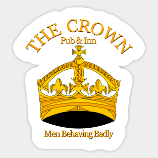 The Crown Pub and Inn from Men Behaving Badly Sticker